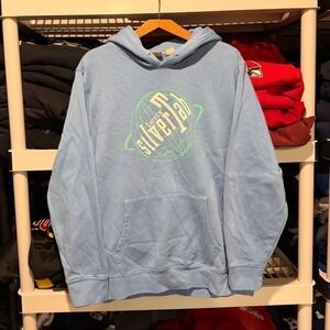 Vintage 90s Levis Silver Tab baby blue Mens XL Hoodie